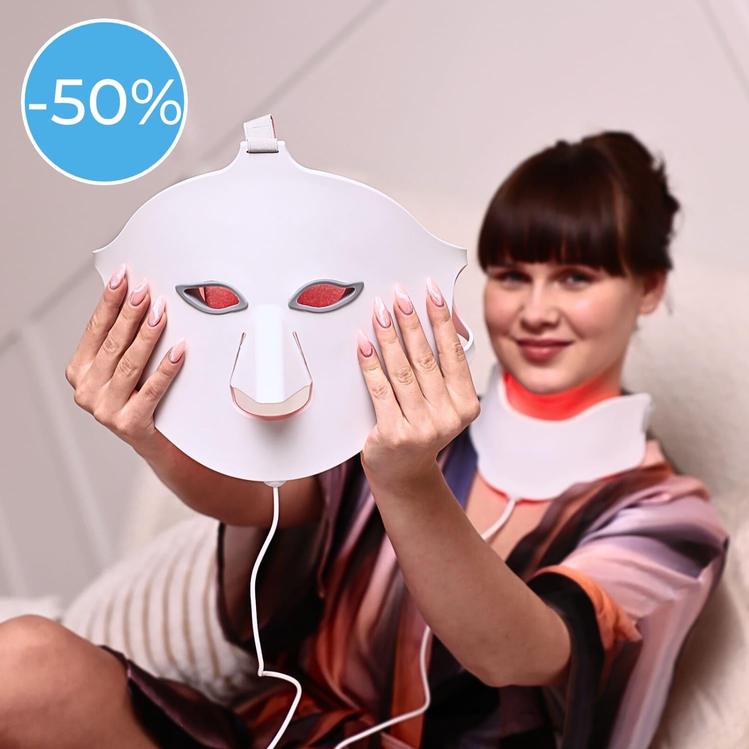 Glowskin Pro - Masque LED Soin Visage & Cou